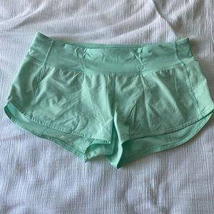 Lululemon mint green shorts!